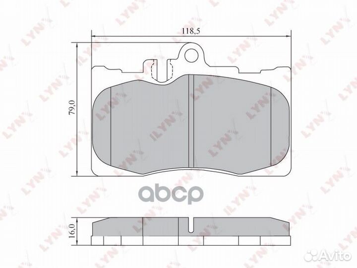 Колодки тормозные дисковые перед lexus LS 4