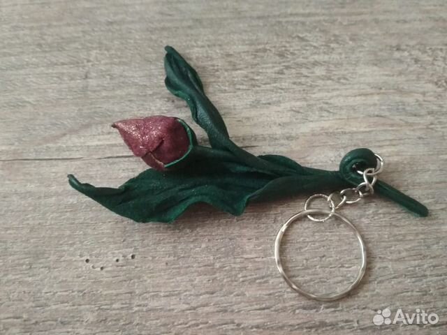 Брелок из кожи Handmade