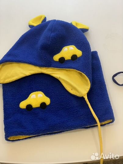 Шапка снуд и варежки