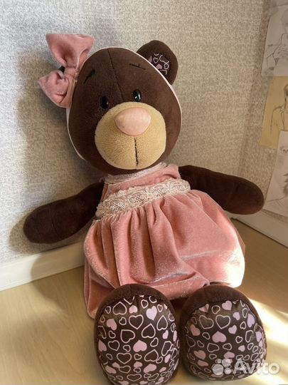 Мягкая игрушка мишка choco&milk