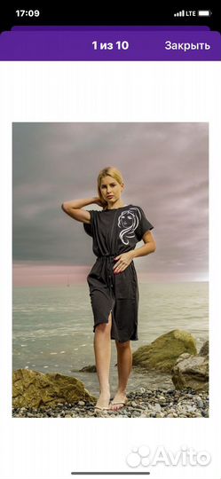 Халаты стильные, на молнии, черного и серого цвета