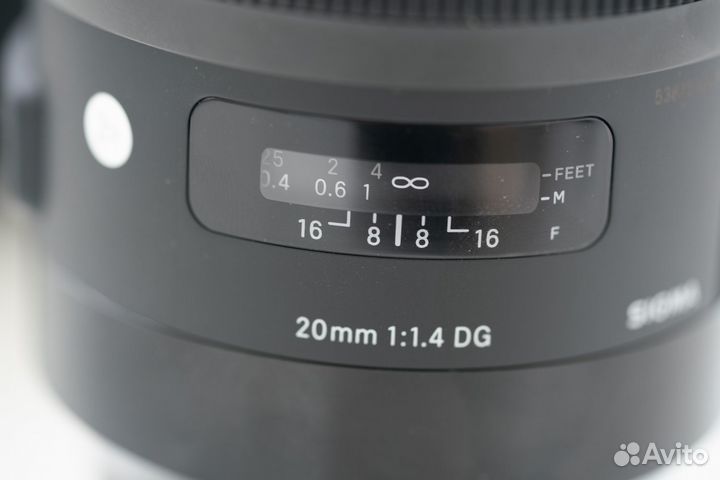 Объектив Sigma 20 mm 1.4 DG HSM Art Sony E-mount