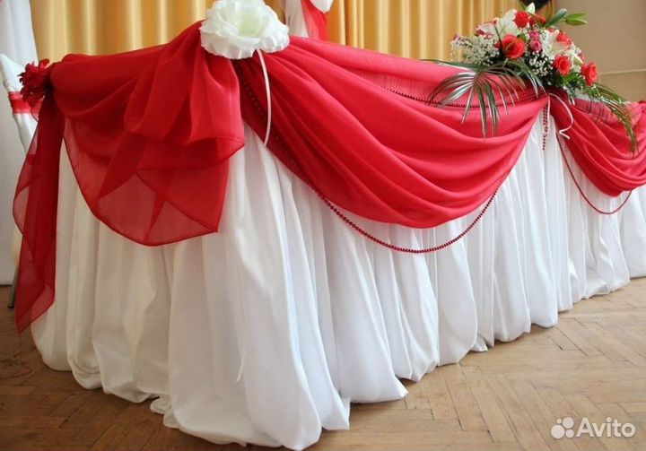 Украшение зала на свадьбу