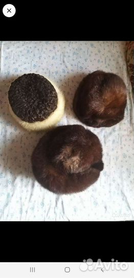 Шапка меховая женская бу