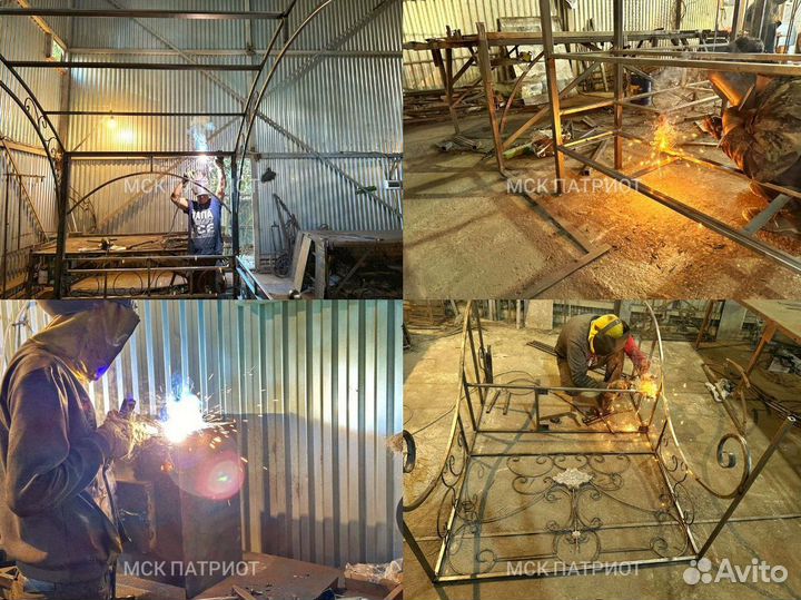 Мангал с печью под казан