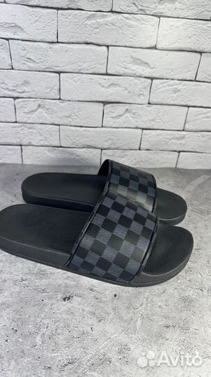 Тапочки louis vuitton клетка