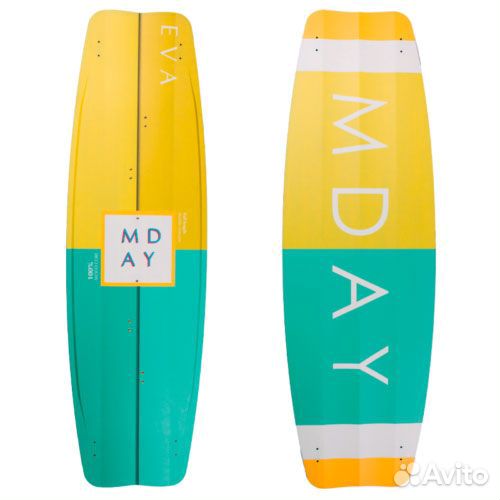 Кайтборд Mday Eva 22 136 см, желтый