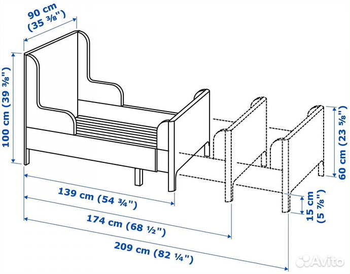 Кровать раздвижная икея