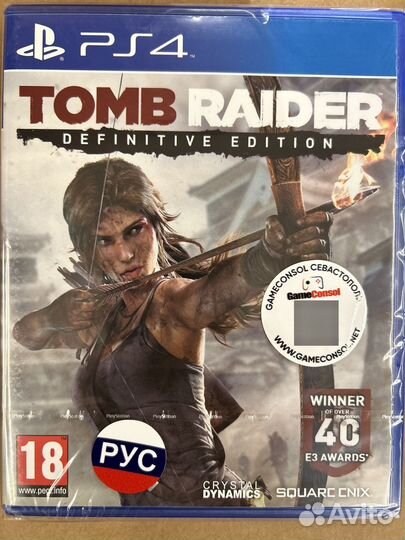 Tomb Raider Definitive Edition диск для PS4 новый