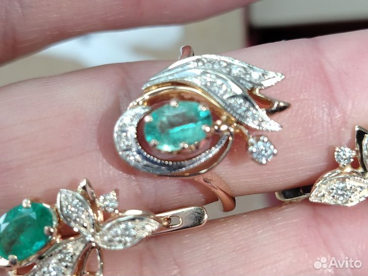 Серьги с кольцом