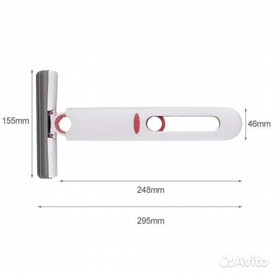 Швабра для мытья окон и стен с отжимом