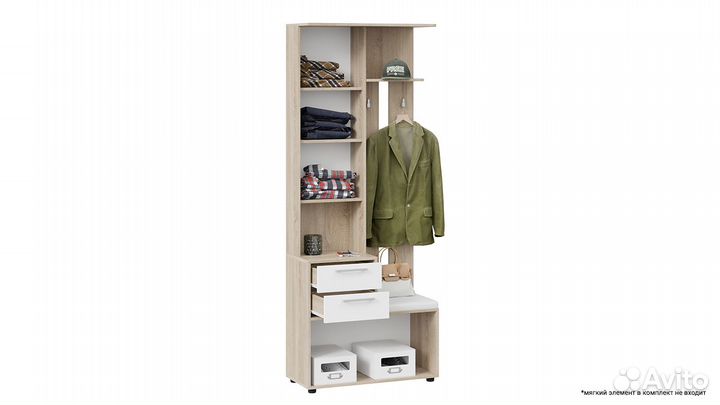 Шкаф-секция комбинированная «Витра» тип 1 Дуб Соно