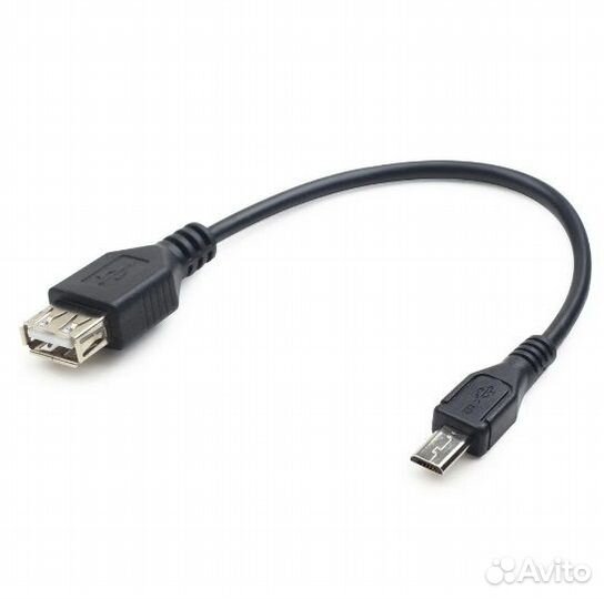 Кабель OTG USB мама - microUSB папа