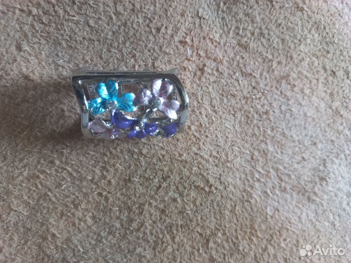 Шарф шифоновый+зажим новый