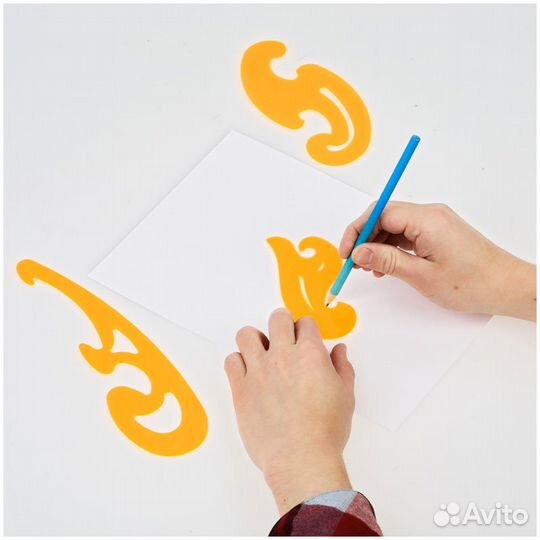 Набор лекал 25,17,12см (2шт.)