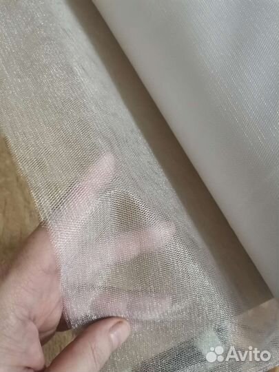 Фатин белый и лимонный