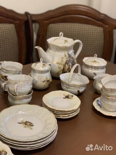 Сервиз Коростень Птички,тарелки Чехословакия