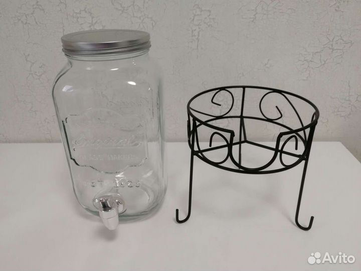 Банка под лимонад с подставкой