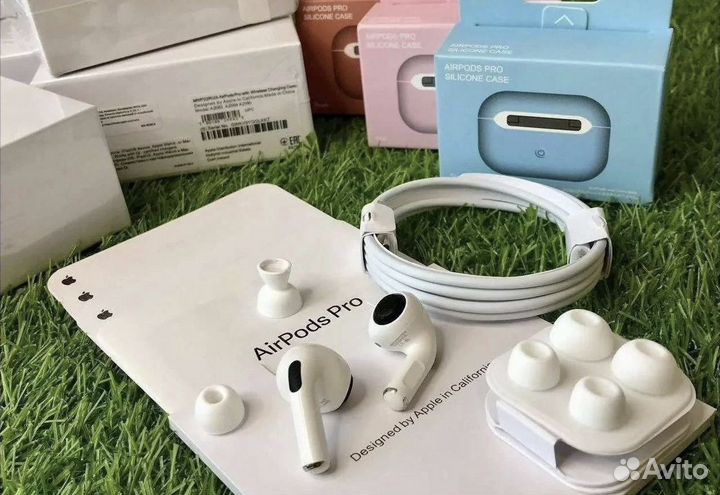 AirPods Pro + Гарантия + Чехол