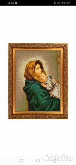 Схема на ткани для вышивки бисером 