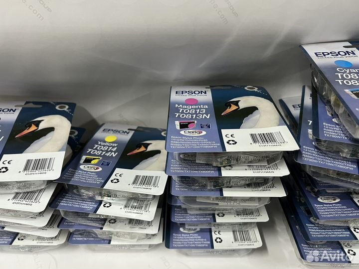 Картридж Epson T0811, T0813, T0812