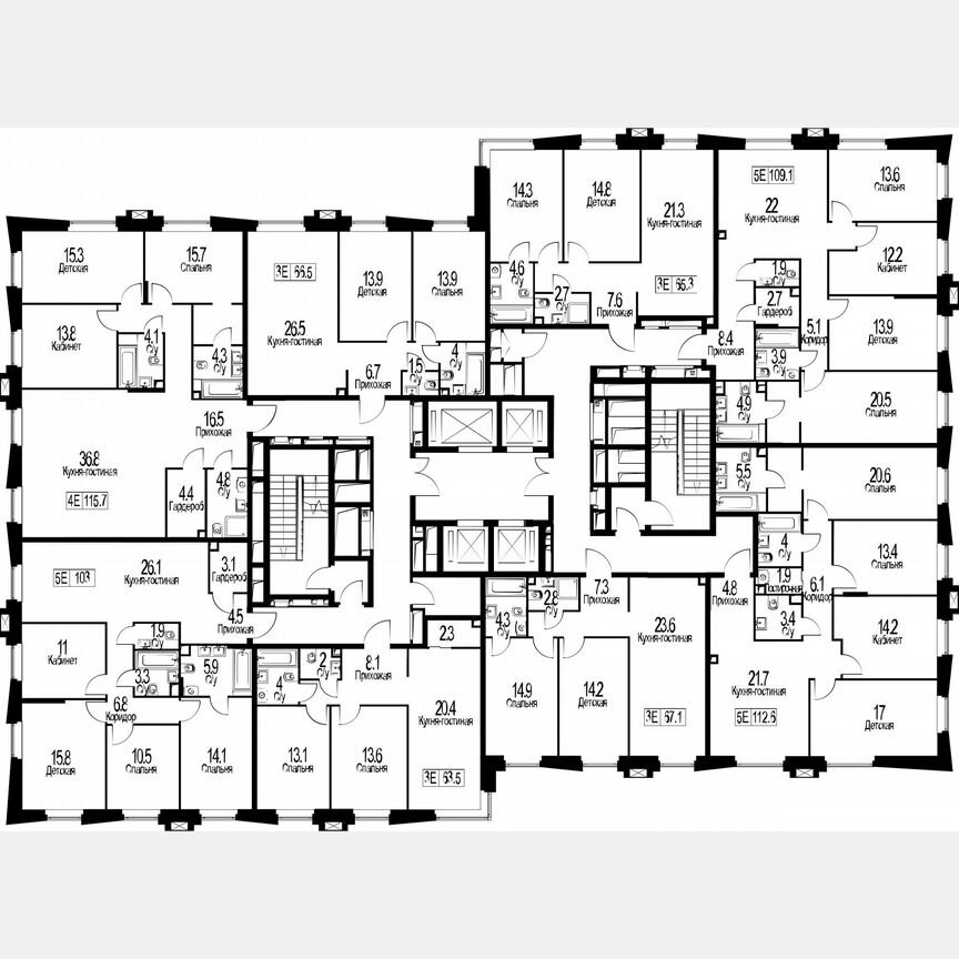 3-к. квартира, 65,3 м², 28/28 эт.