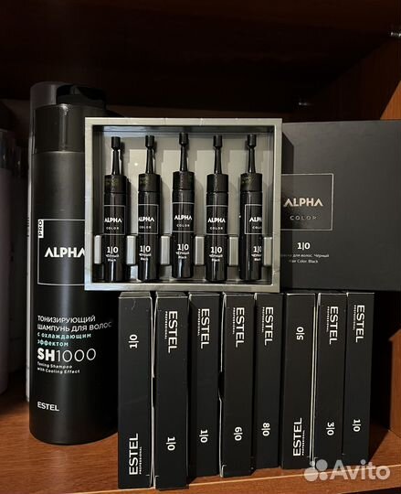 Мужская краска для волос estel 1/0 черный