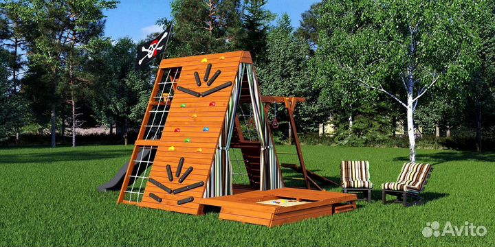 Детская игровая площадка для дачи Савушка База 5