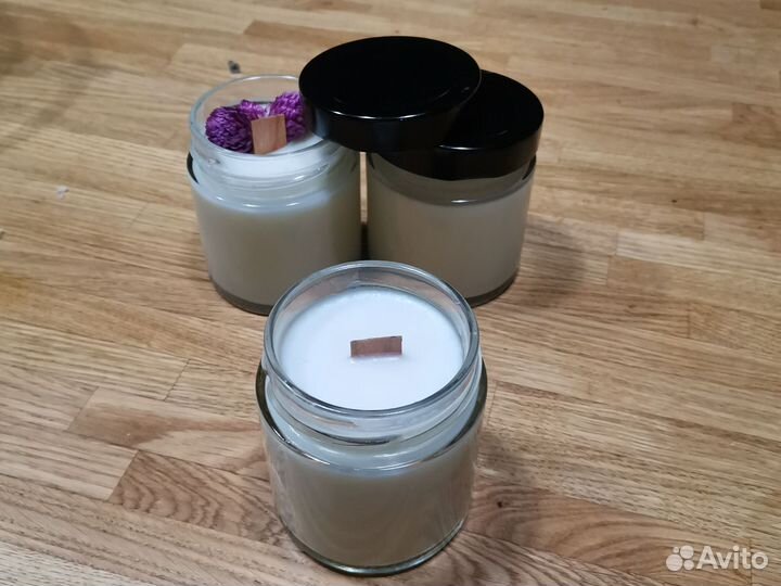 Ароматизированные свечи с деревянным фитилем