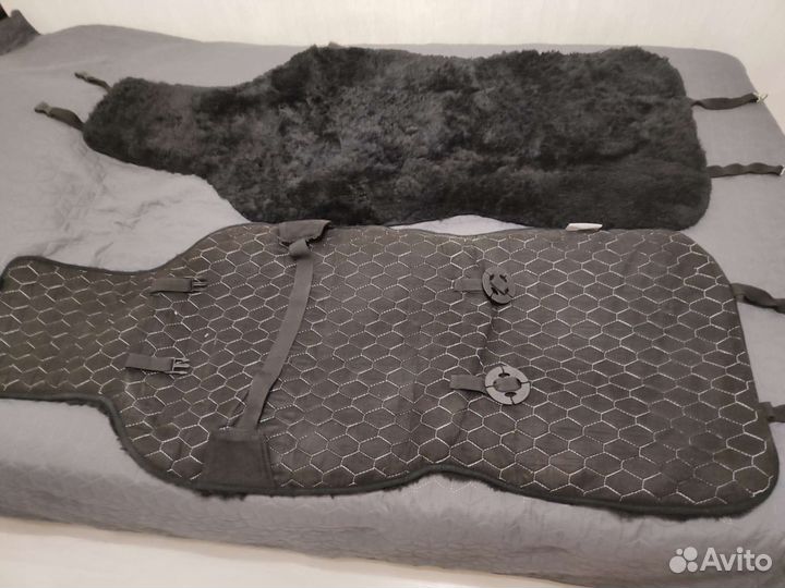 Накидка на сиденье автомобиля из натур овчины