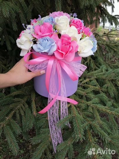 Букет из мыльных цветов