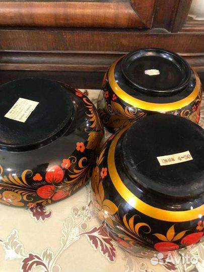 Набор посуды хохлома