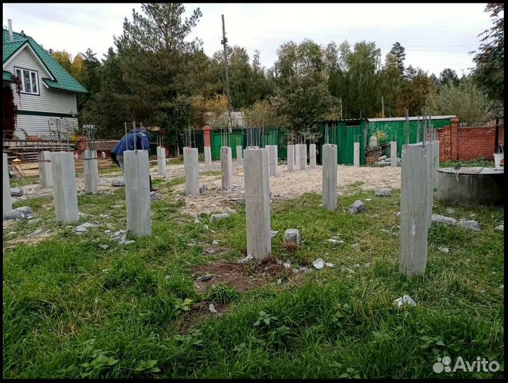 Жб сваи бетонные, любые строения