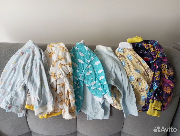 Одежда на новорожденного мальчика пакетом 52-62