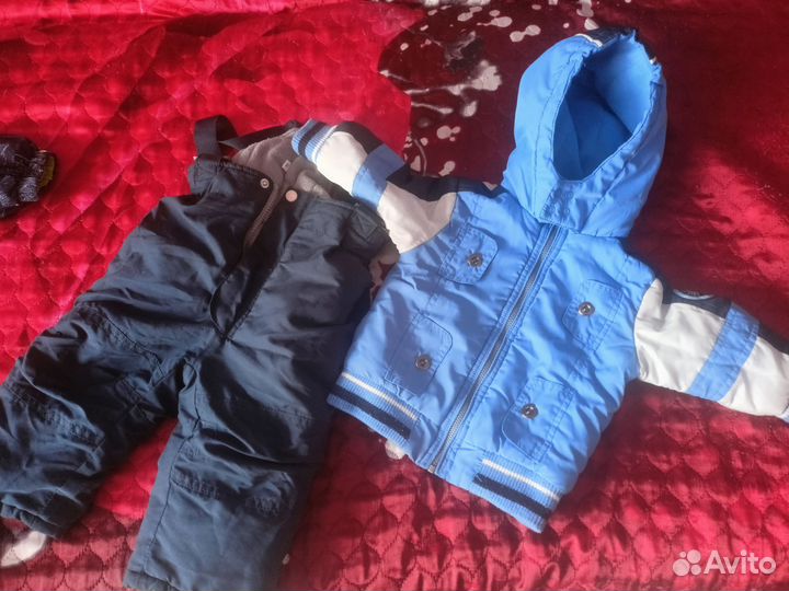Костюм зимний на мальчика 74