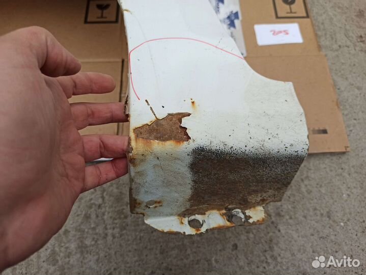 Solaris 2 крыло переднее левое аналог белый