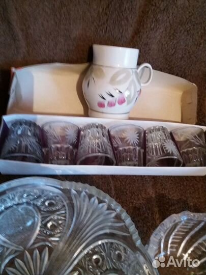 Ваза для фруктов.Хрусталь. СССР