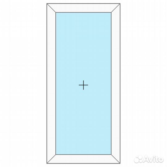 Окно одностворчатое глухое 600х1000 мм