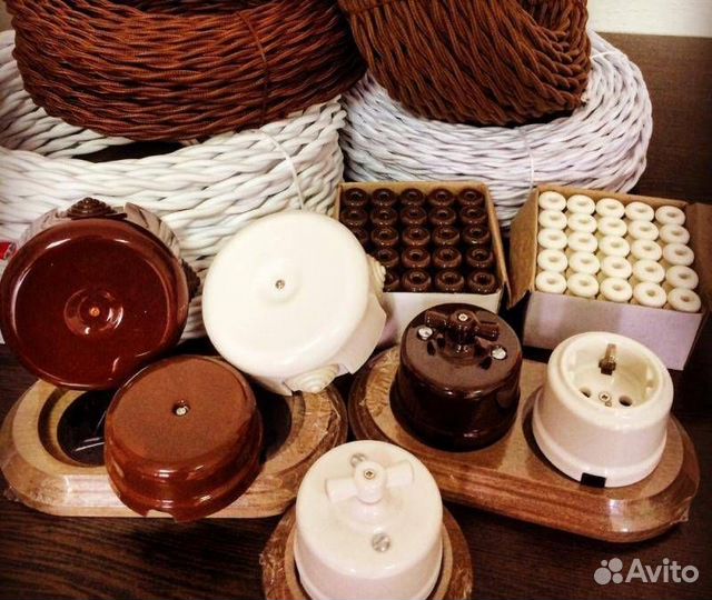 Ретро кабель электроустановка