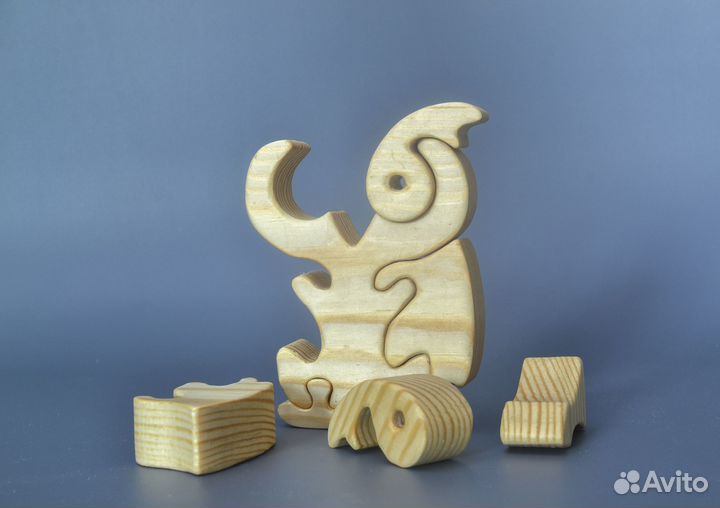 Деревянный пазл 