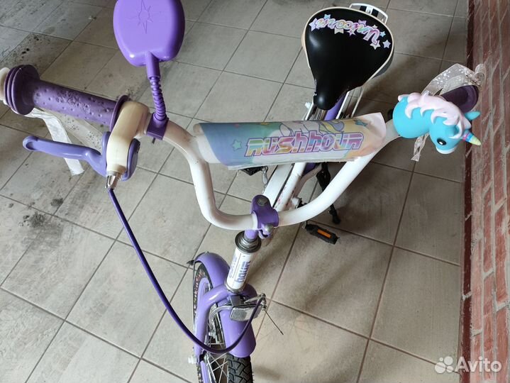 Детский велосипед для девочки rush hour unicorn 18