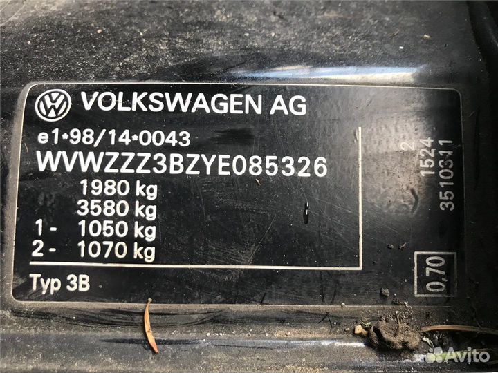 Разбор на запчасти Volkswagen Passat 5 1996-2000