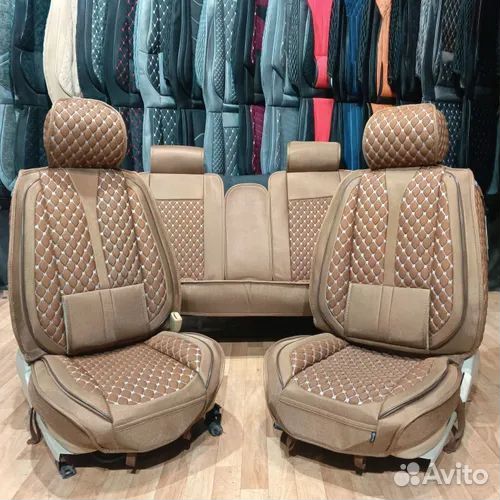 Авто чехлы на сиденья из Алькантары комплект