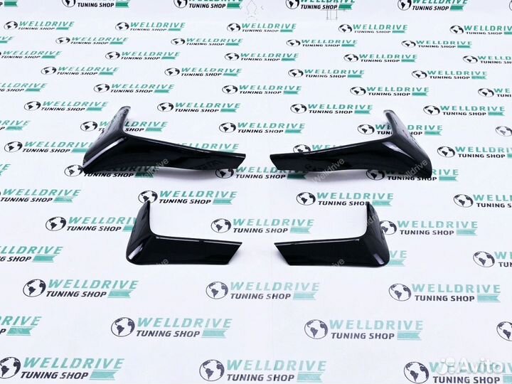 Накладки на задний бампер BMW M3 F80 F81 клыки