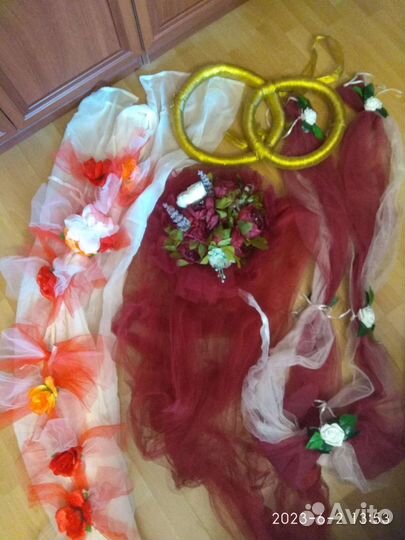 Декор для украшения свадебной машины