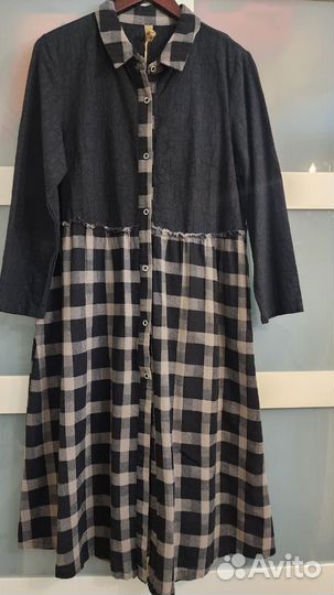 Новое Платье Хлопок р.52-56 Фаб.Кит