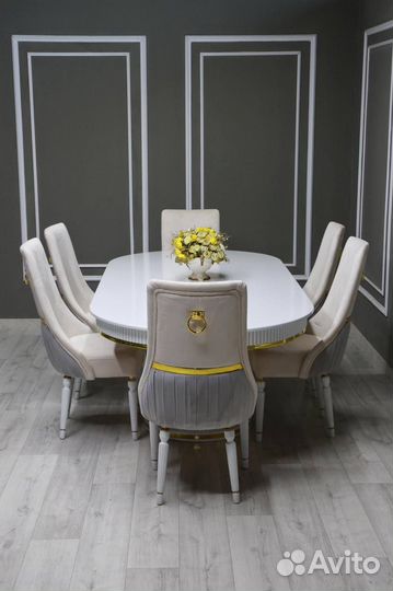 Обеденная группа стол стулья новый