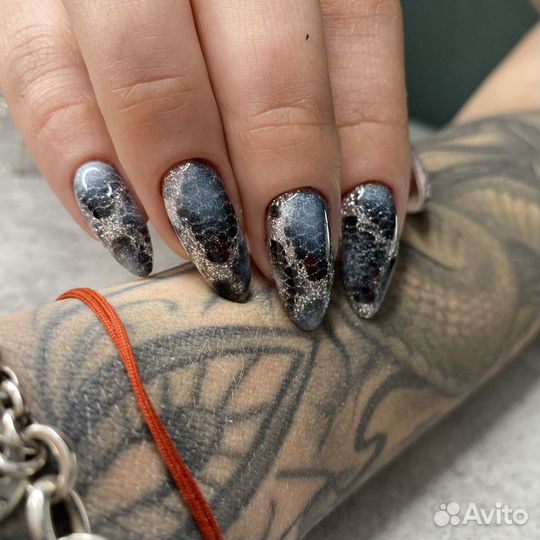 Маникюр,покрытие гель-лак,наращивание ногтей