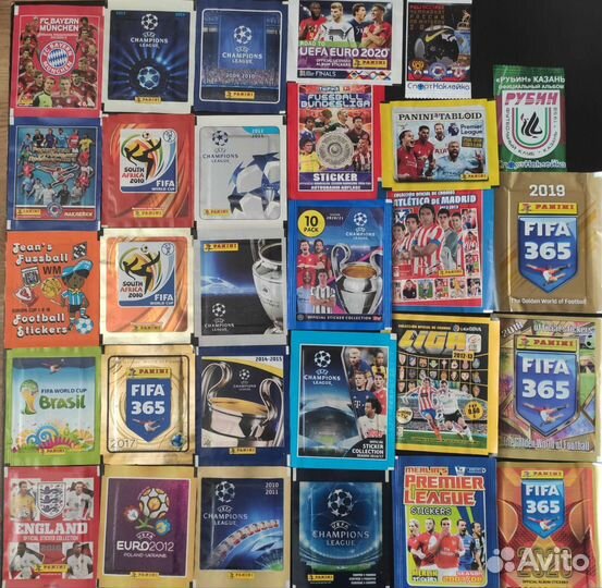 Запечатанные пакетики по футболу
