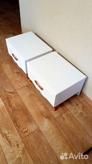 Тумба прикроватная белая бу